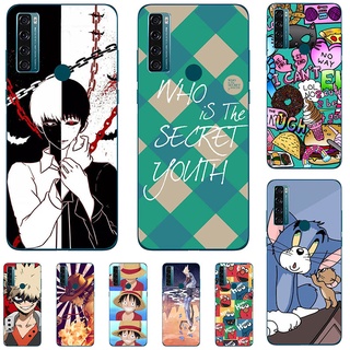 เคสโทรศัพท์มือถือ ซิลิโคนนิ่ม ลายการ์ตูนแมว แฟชั่น สําหรับ TCL 20 SE 20SE 20S 20 Pro