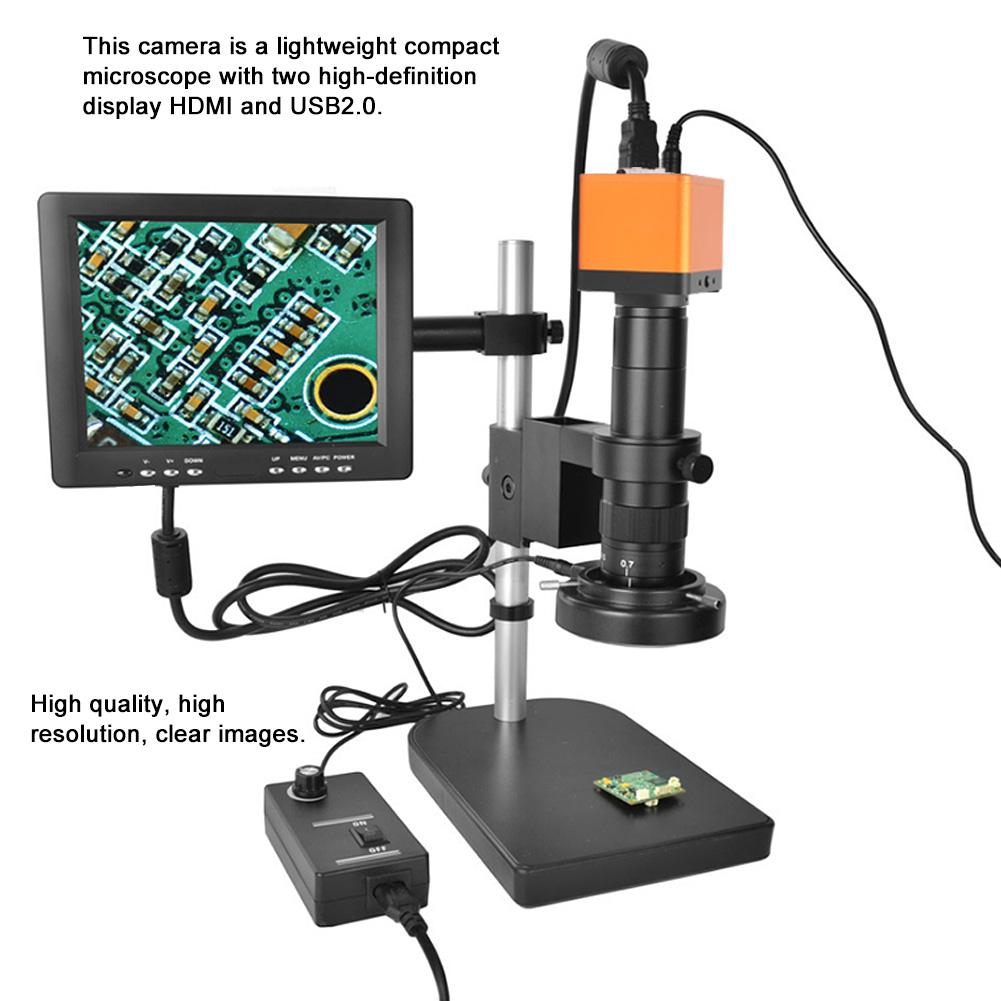 US Microscope,21MP TF Image Pixels 16 Million Pixels Industrial Microscope 100-240V 