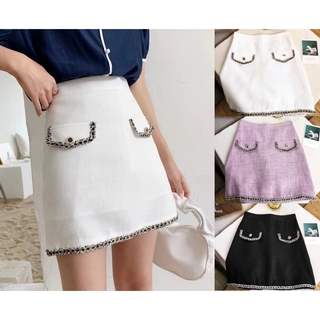10-13   พร้อมส่ง  S-XL กระโปรงสั้น  ใส่ทำงาน สไตล์เกาหลี   ลี เนื้อผ้านิ่ม ใส่สบาย เข้ารูปสวย