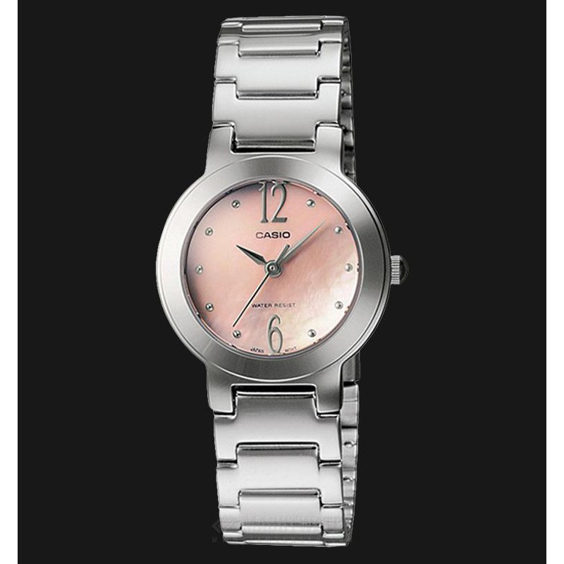 Casio นาฬิกาข้อมือสตรี - รุ่น LTP-1191A-4A2DF หน้าปัดมุก สีชมพู - มั่นใจ ของแท้ 100% ประกันศูนย์ 1 ปีเต็ม