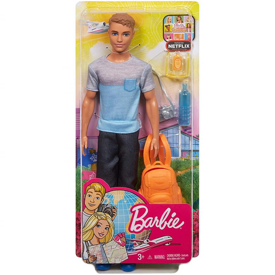 Barbie Ken Travel Ken Doll ตุ๊กตาบาร์บี้ เคน แท้ 100%