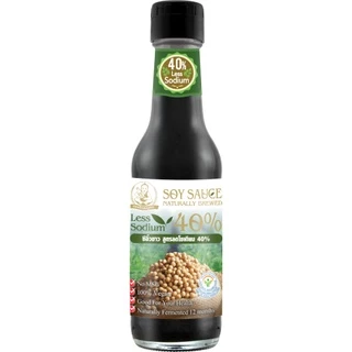 ตราเด็กสมบูรณ์ ซีอิ๊วขาวลดโซเดียม 40% 250 มล. / Deksomboon Brand Less Soy Sauce 40% 250 ml