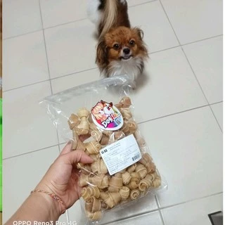 Dogfin กระดูกผูกสีธรรมชาติ 500g. และ 1 กิโลกรัม เกรด B
