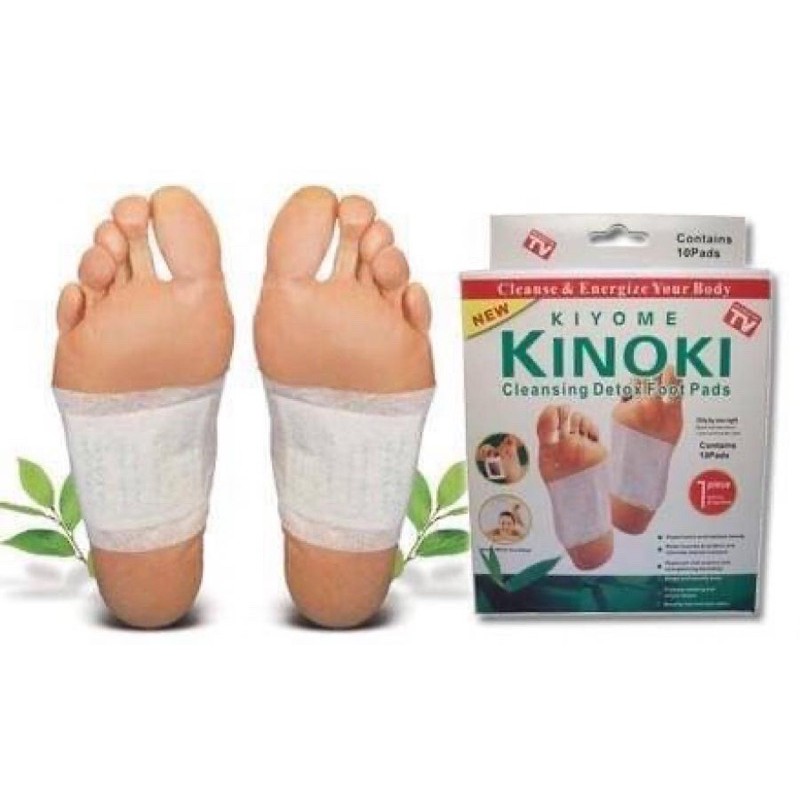 KINOKI Foot Pad แผ่นแปะเท้าสมุนไพร KINOKI คิโนกิ ของแท้ ระวังของเลียนแบบ Foot Pad แผ่นแปะเท้าเพื่อสุขภาพ ราคา ต่อกล่อง