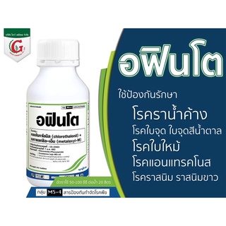 อฟินโต ☘️ คลอโรทาโลนิล + เมทาแลกซิล – เอ็ม โรคเน่าในบอนสี ป้องกันรักษาโรคราน้ำค้าง ใบจุด ใบขีด ใบไหม้ ราสนิม