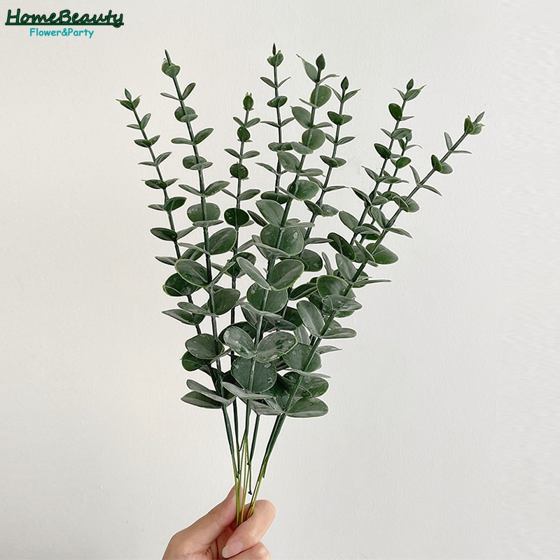 ใบยูคาลิปตัสประดิษฐ์ สีเขียว สําหรับตกแต่งบ้าน งานแต่งงาน 1 ชิ้น - รูปที่ 3