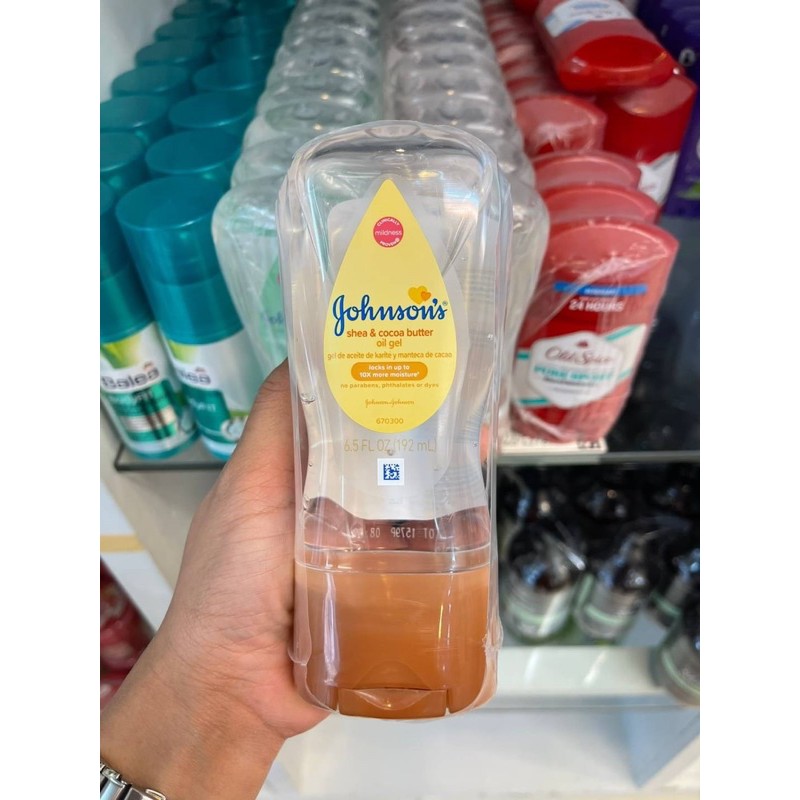 Johnson's Baby Oil Gel With Shea & Cocoa Butter 192ml.