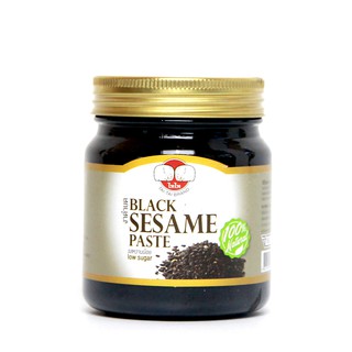 งาดำบด (เนยงาดำ) 210 กรัม (หวานน้อย) Black Sesame Paste, 210 grams (Low Sugar)