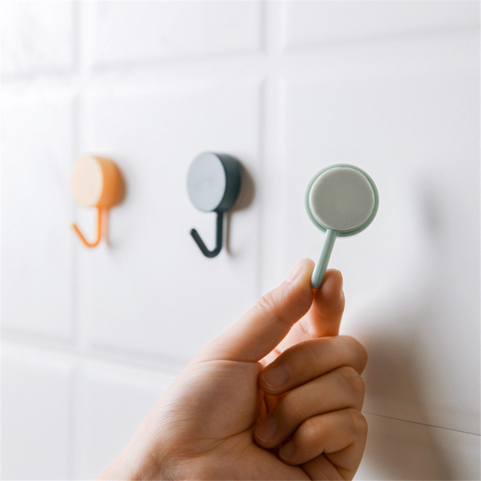 ตะขอติดผนังขนาดเล็กสีพื้น 10 ชิ้น - รูปที่ 5