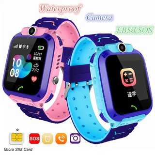 kids smart watch นาฬิกาเด็ก เด็กดูสมาร์ทกันน้ำ LBS Tracker หน้าจอสัมผัส เด็กดู Q12