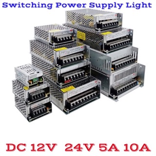 Switching Power Supply Light หม้อแปลง AC 110V 220V ถึง DC 12V 24V แหล่งจ่ายไฟอะแดปเตอร์สำหรับ LED Strip CCTV