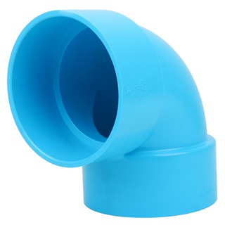 ท่อประปา ข้อต่อ ท่อน้ำ ท่อPVC ข้องอ 90-บาง SCG 4" สีฟ้า ELBOW 90 PVC SOCKET SCG 4" LIGHT BLUE