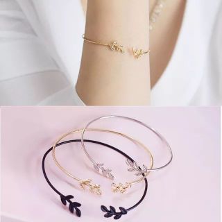 กำไลช่อใบมะกอก • Olive leaves Bangle