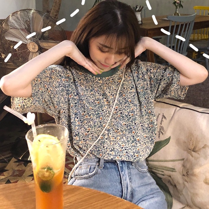 เสื้อยืดแฟชั่น พิมพ์ลาย โอเวอร์ไซซ์ สำหรับผู้หญิง