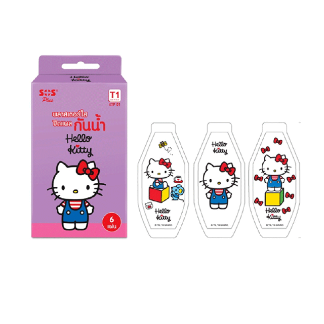 ( พร้อมส่งนะคะ ) KTP01 พลาสเตอร์ปิดแผลกันน้ำ ลาย Hello Kitty