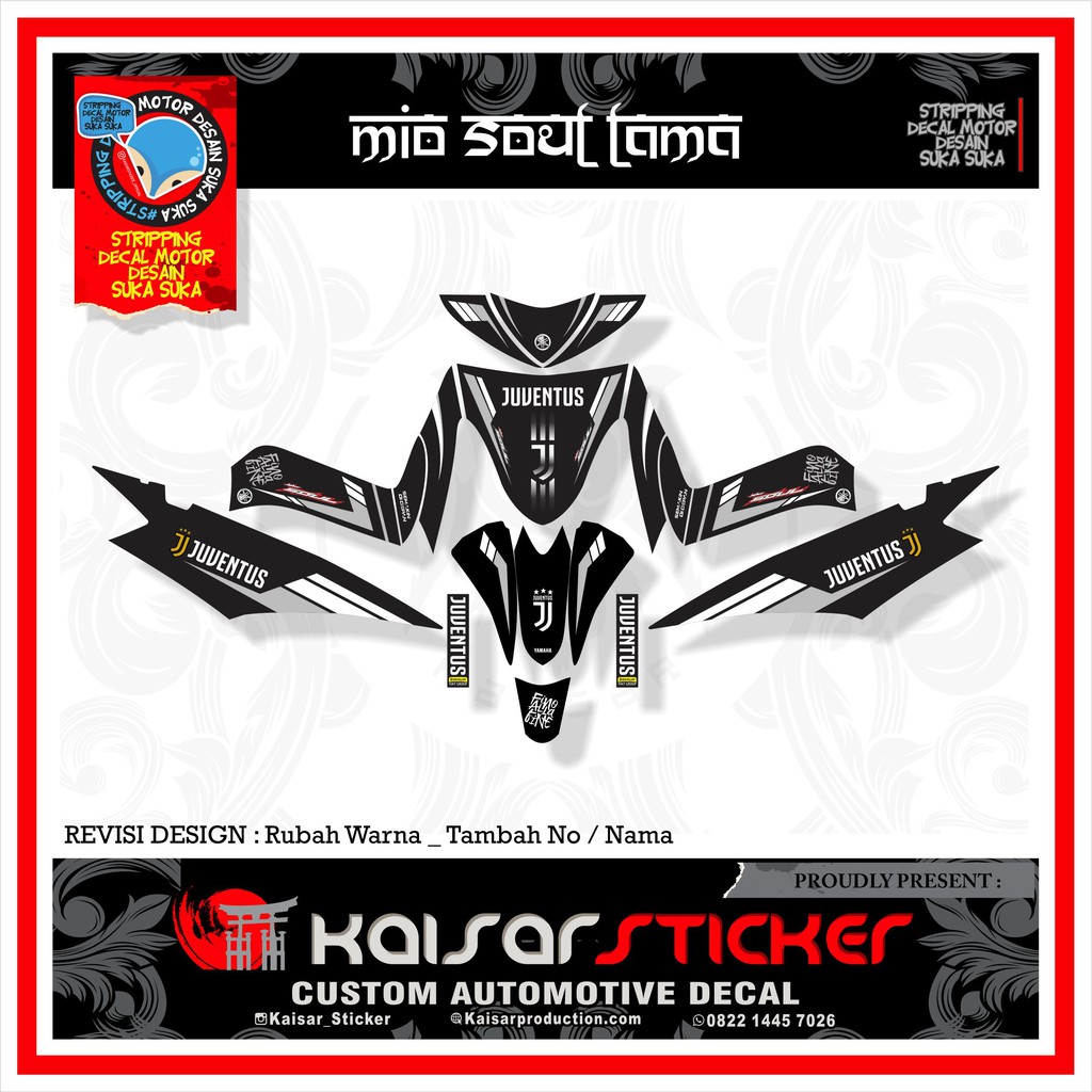 MIO SOUL สติ๊กเกอร์แถบรถจักรยานยนต์ MIO SOUL DECAL สติ๊กเกอร์ MIO SOUL STRIPING สติ๊กเกอร์ MIO SOUL 