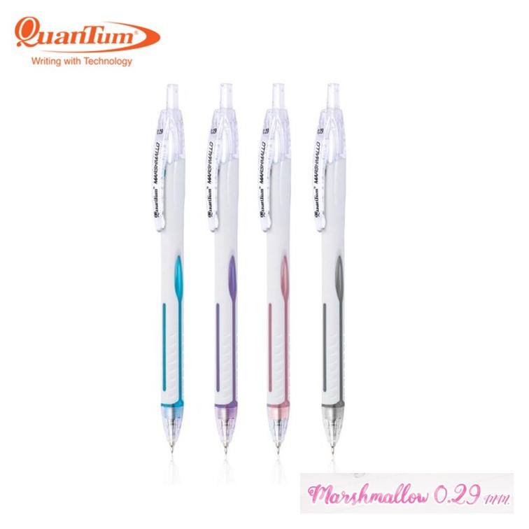 ปากกาลูกลื่น Quantum รุ่น Marshmallow มาร์ชเมลโล่ 0.29 มม.หมึกสีน้ำเงิน ปากกาควอนตั้ม 1 ด้าม