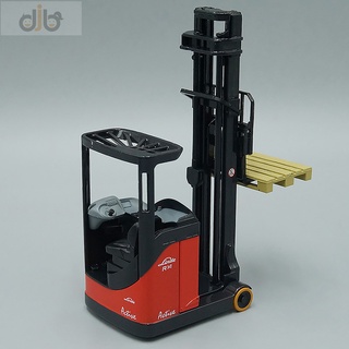 โมเดลรถบรรทุก 1:25 Diecast Reach Linde Forklift R14S R16S R20S ของเล่นสําหรับเด็ก