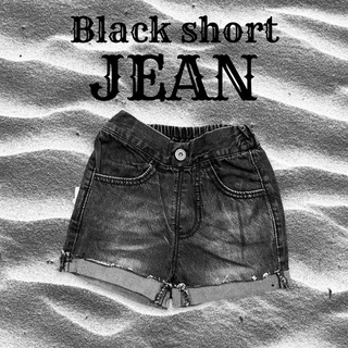 BLACK SHORT JEAN #กางเกงเด็ก ยีนส์เอวยืด ผ้านิ่มไม่แข็ง #toys #ของเล่น