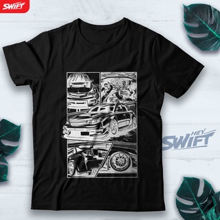 [COD]เสื้อยืด พิมพ์ลาย Subaru WRX STI MANGA STYLE DISTROS-5XL