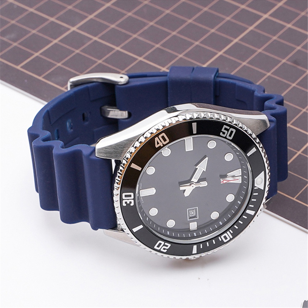 สายนาฬิกาข้อมือซิลิโคน 20 มม. 22 มม. อุปกรณ์เสริม สําหรับ Seiko SKX007 SRP777J1