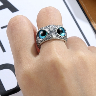 [ Retro Copper Demon Eye Owl Ring ] [แหวนแฟชั่นเปิดได้] [เครื่องประดับน่ารักสําหรับเพื่อนเจ้าสาว]