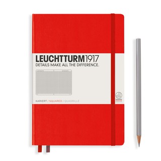 Leuchtturm1917 Hardcover Notebooks "Red" สมุดโน๊ต Leuchtturm1917 ปกแข็ง สีแดง