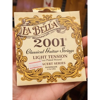 💋💋สายกีต้าร์คลาสสิค La Bella 2001 Light Tension สายของแท้นำเข้าจากเมกาจ้ารับรองไม่ผิดหวังแน่นอนค่ะ😃😃