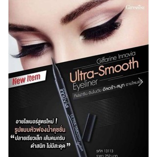 ส่่งฟรี อายไลเนอร์ กันน้ำ ที่เขียนตา ที่กรีดตา Giffarine Innovia Ultra Smooth Eyeliner 0.4 ml. รูปแบบหัวฟองน้ำคุชชั่น