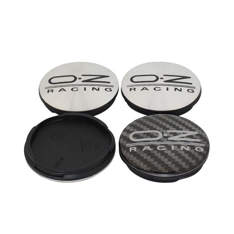 Huish 4 ชิ้น/ล็อต 56 มม.Oz กลางฝาครอบ Oz โลโก้ป้ายสัญลักษณ์ฝาครอบล้อฝุ่นหมวก Hub สําหรับ Oz Racing ส