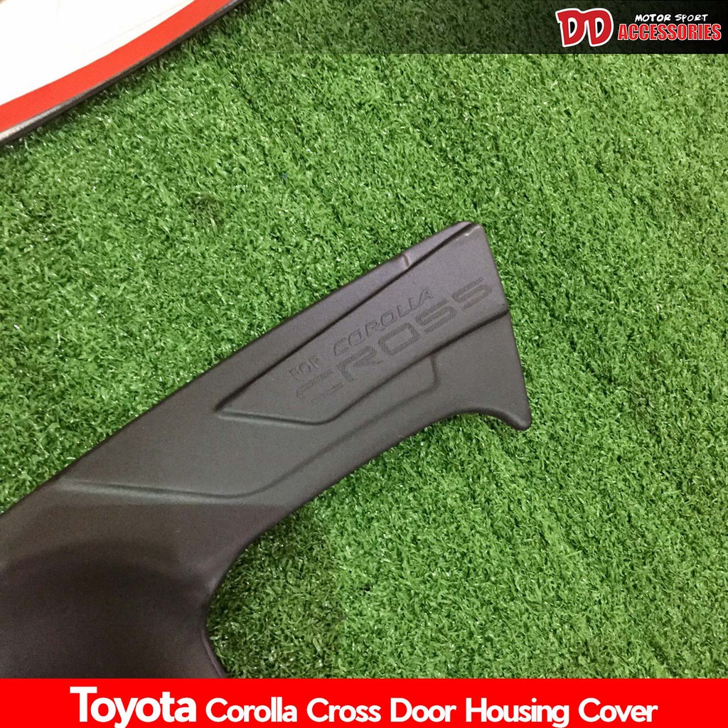 เบ้ามือเปิด หลุมมือเปิด ครอบมือจับ Cross Toyota corolla Cross 2020 2021 2022 สีดำด้าน