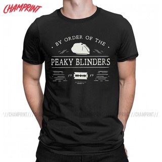 เสื้อยืดคอกลม แขนสั้น ผ้าฝ้าย 100% พิมพ์ลาย The Blinders Merch Peaky Blinders ของขวัญวันเกิด สําหรับผู้ชาย และผู้หญิงS-5