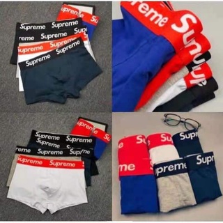 SupremeกางเกงในSupreme กางเกงในชาย Supreme ทรงTrunk ผ้าcotton ผ้าดี ใส่สบาย