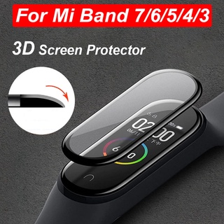 ฟิล์มกันรอยหน้าจอ 3D สําหรับ Mi Band 7/6/5/4/3 สําหรับ Xiaomi Miband 3 4 5 6 7