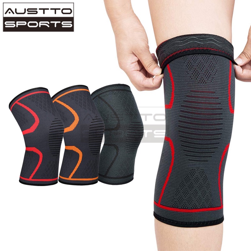 Austto 1piece  ปลอกสวมเข่า เล่นบาสเก็ตบอล กีฬา ฟิตเนส ออกกำลังกาย สำหรับผู้ชายและผู้หญิง