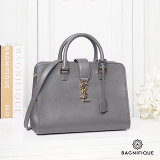 YSL SMALL CABAS GREY GHW