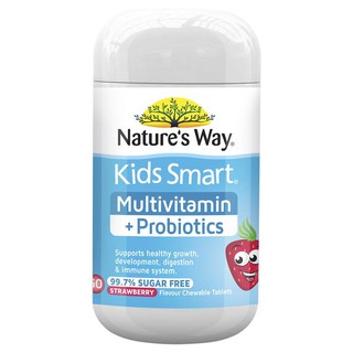 Natures Way Kids Smart Multi + Probiotics 50 Tablets