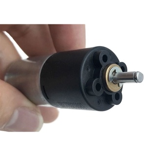 DC 5V-12V Mini 370 มอเตอร์เกียร์ 22RPM-58RPM กล่องลดดาวเคราะห์ D-Axis