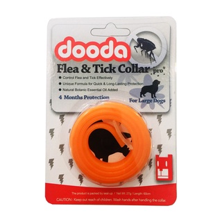 Dooda Flea &amp; Tick Collar Pro ปลอกคอ ป้องกันเห็บหมัด ยุง และแมลง สำหรับสุนัข 60 cm.