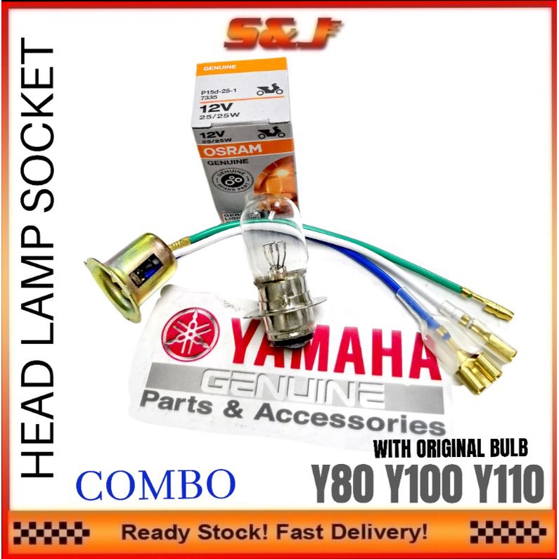 Y80 Y100 Y110 HEAD LAMP SOCKET + BULB LAMPU SOCKET