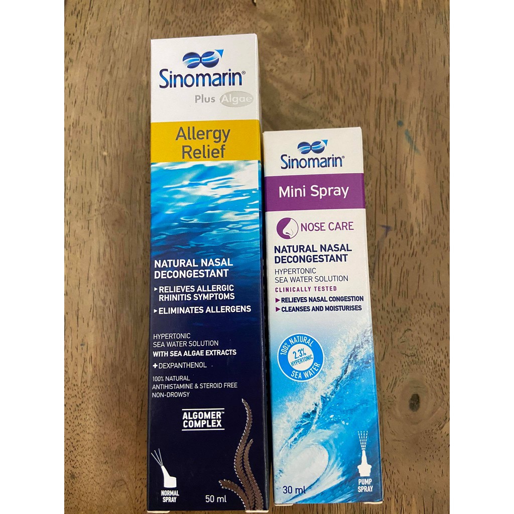 Sinomarin ซิโนมาริน สเปรย์พ่นทำความสะอาดโพรงจมูก ( Allergy Relief Mini ...