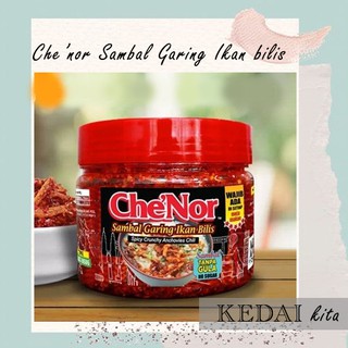 Sambal CheNor Sambal garing ikan bilis 160gram  ปลาแองโชวี่