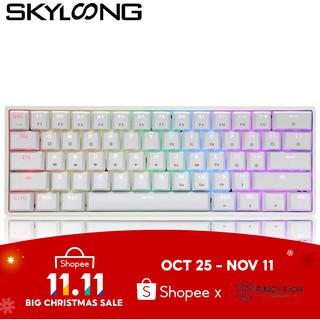 Epomaker SK61 คีย์ไทย คีย์บอร์ด gaming keyboard  Hot-swappable 61Keys RGB Gateron Optical แกน Switch Programmable