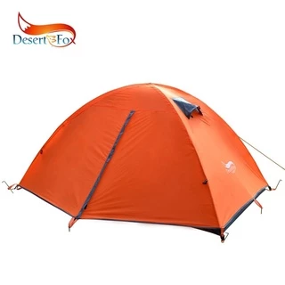 Desert Fox Backpacking เต็นท์ 2 คน Double Layer เต็นท์แคมป์ 4 Seasons กันน้ำระบายอากาศน้ำหนักเบาแบบพกพา Travel