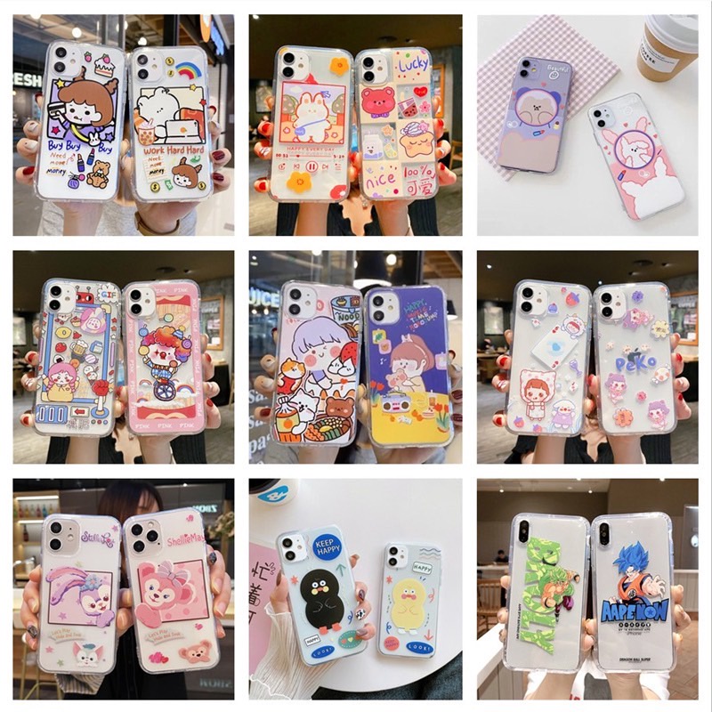 เคสสุ่มลาย เคสกันกระแทก สำหรับ 6/6s/7/8/X/XS /11/12/12promax ราคาถูก สุ่มลายน่ารักๆ เท่านั้น #RANDOM