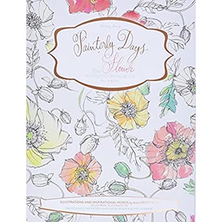 The Flower Watercoloring Book for Adults (Painterly Days) (CSM) หนังสือภาษาอังกฤษมือ1(New) ส่งจากไทย