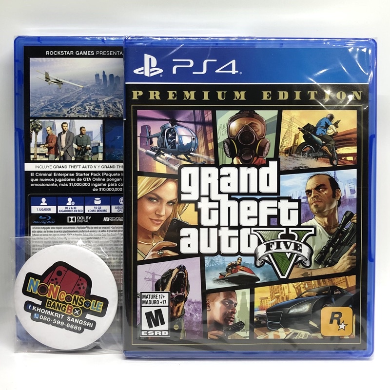 [มือ1] GRAND THEFT AUTO V (GTAV) : Premium Online Edition ,USA ,EN ,PS4 ...