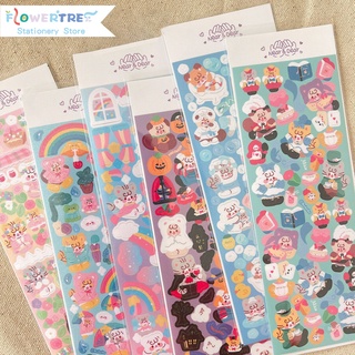 สติ๊กเกอร์ลายดอกไม้ต้นไม้เอลฟ์ 1 ชิ้นสําหรับตกแต่งสมุด Scrapbook