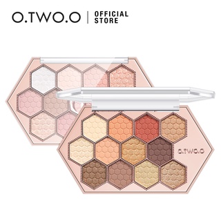 O.TWO.O พาเลทอายแชโดว์ 12 สี กลิตเตอร์แมตต์เมคอัพตาติดทนนาน กลิตเตอร์แมตต์เมคอัพตาติดทนนาน Glitter Matte Eye Shadow Palette 12 Colors (2 types available)