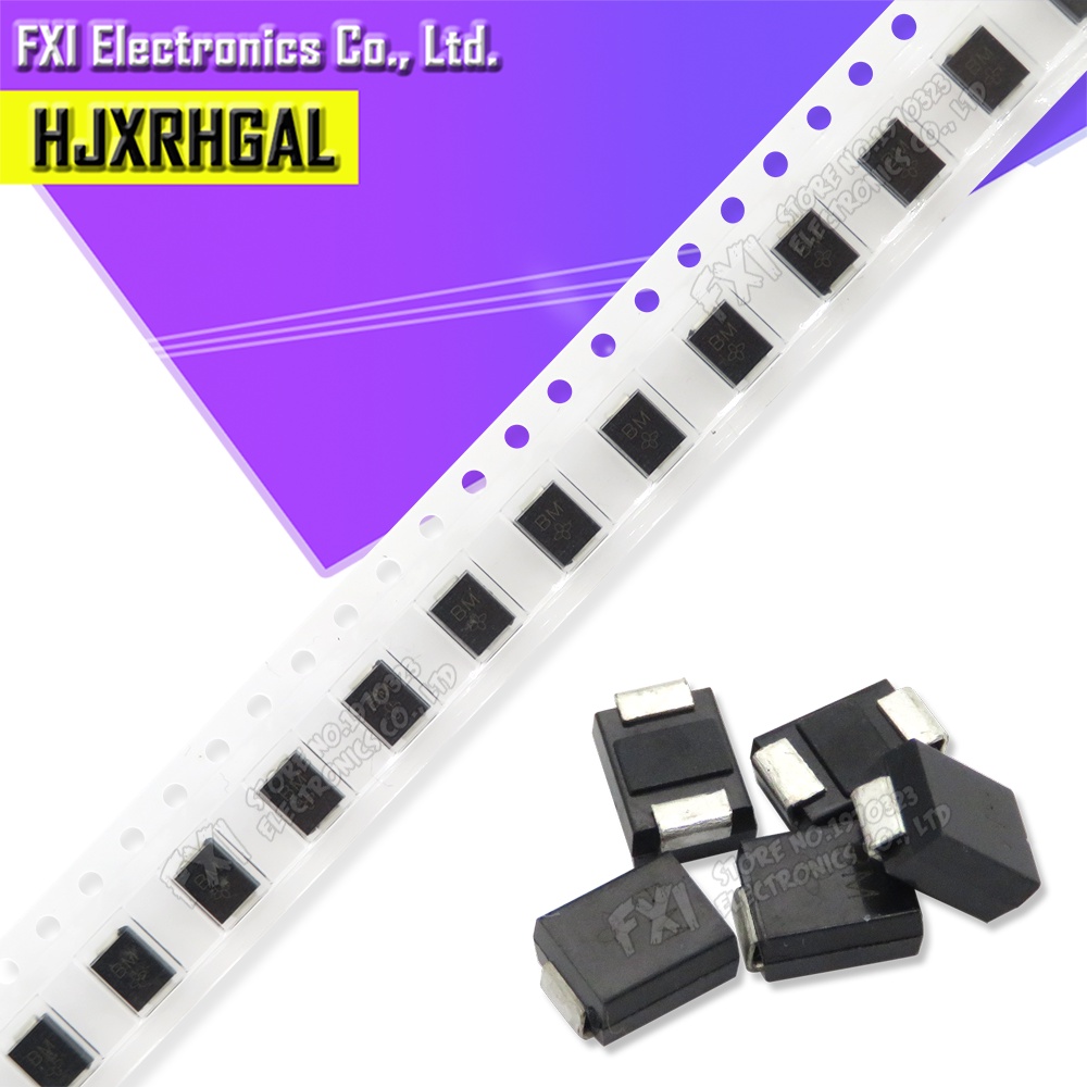 20PCS SMD TVS ไดโอด SMBJ15CA BM SMBJ15CA-E3/52 600W 15V การปราบทิศทางแบบสองทิศทาง SMB DO-214AA